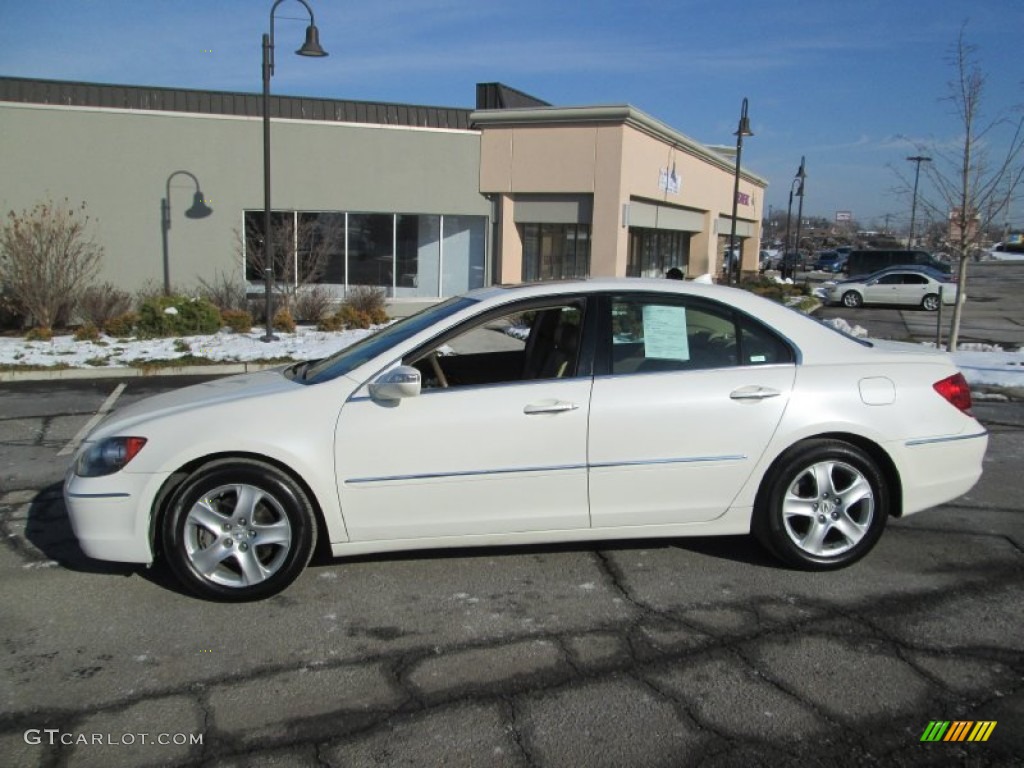 2005 RL 3.5 AWD Sedan - Premium White Pearl / Parchment photo #3