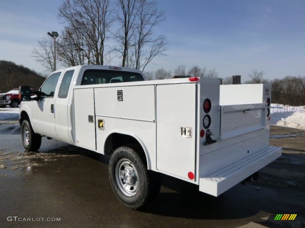 2014 F350 Super Duty XL SuperCab 4x4 - Oxford White / Steel photo #6