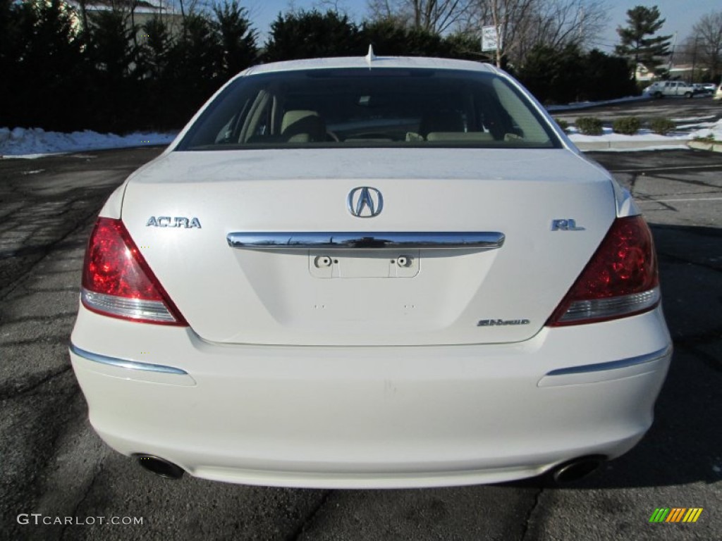 2005 RL 3.5 AWD Sedan - Premium White Pearl / Parchment photo #6