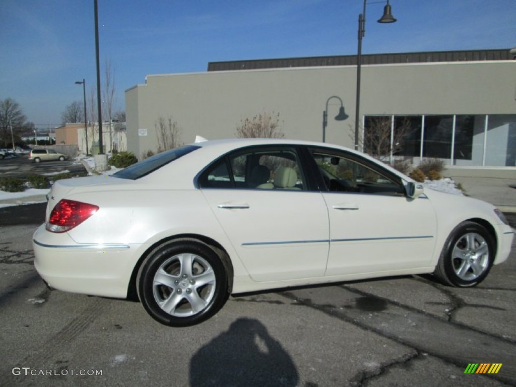 2005 RL 3.5 AWD Sedan - Premium White Pearl / Parchment photo #8