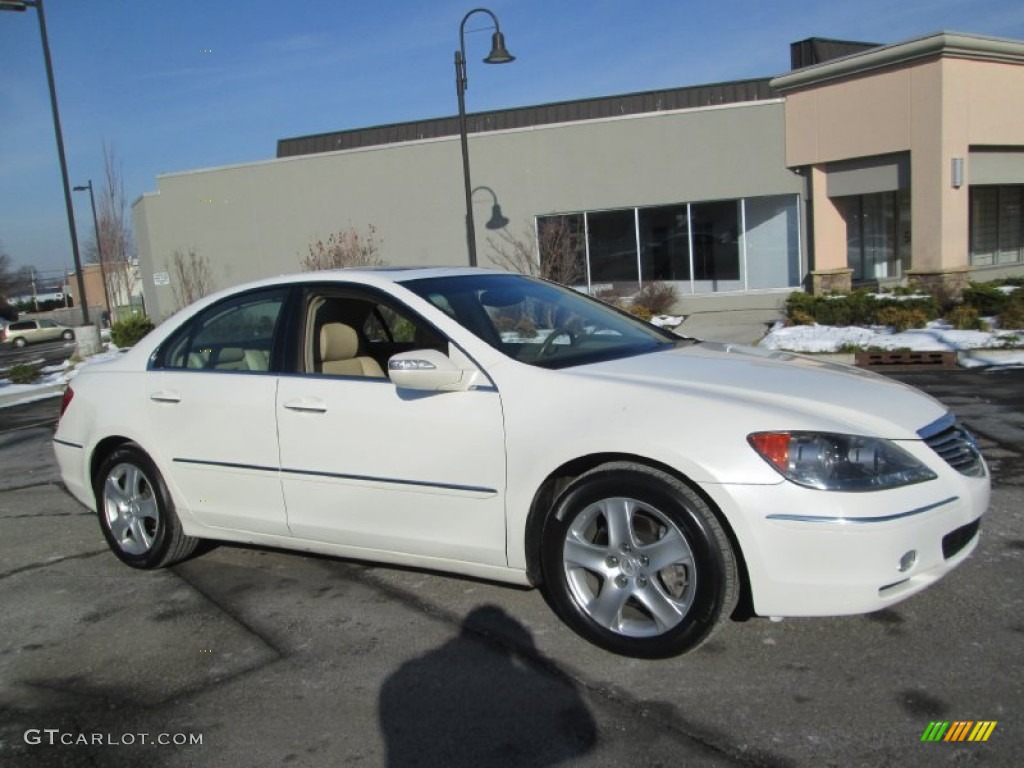 2005 RL 3.5 AWD Sedan - Premium White Pearl / Parchment photo #10