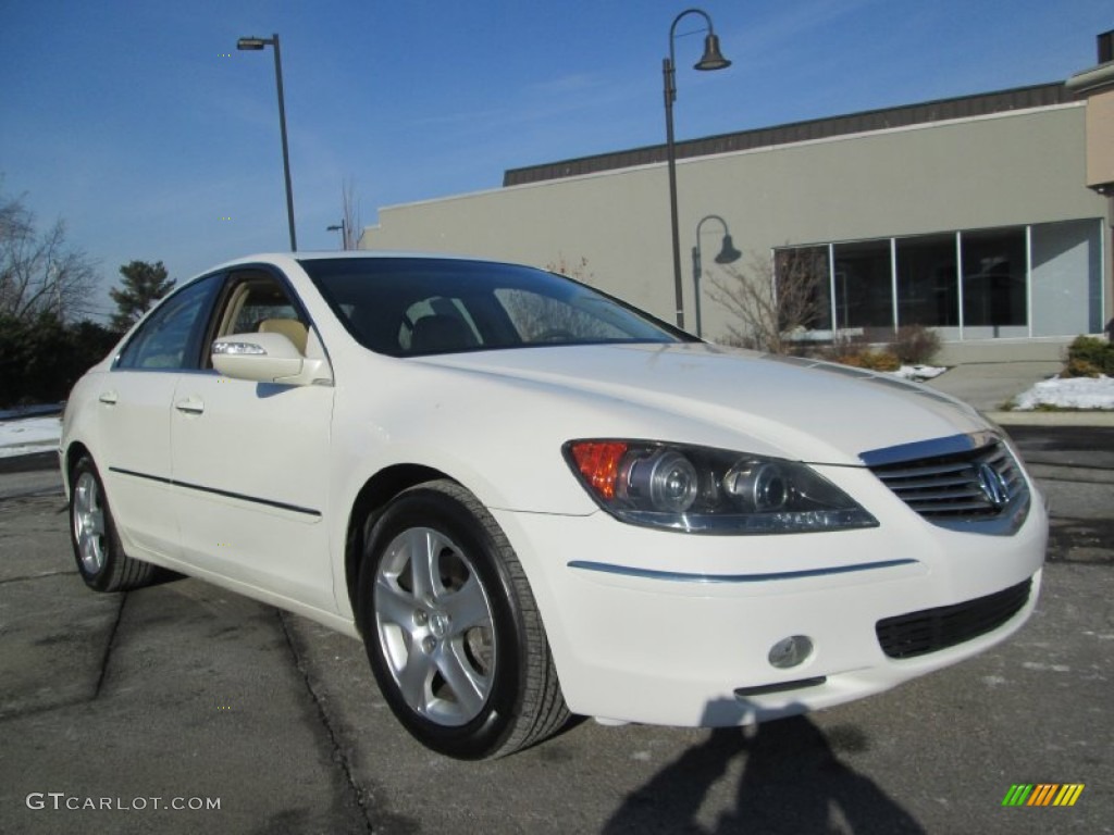 2005 RL 3.5 AWD Sedan - Premium White Pearl / Parchment photo #11