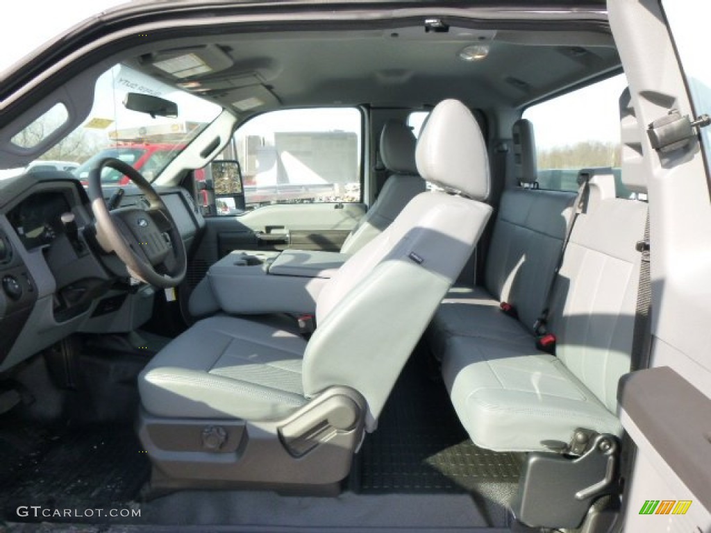 2014 F350 Super Duty XL SuperCab 4x4 - Oxford White / Steel photo #14