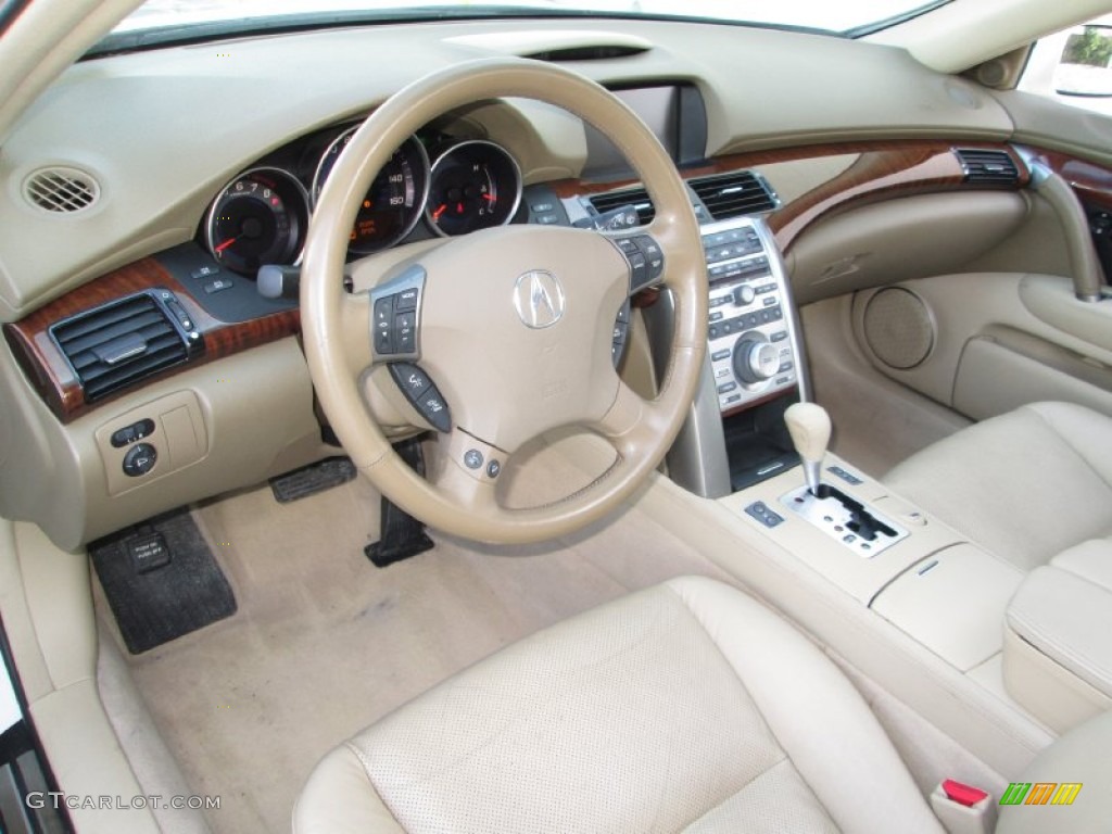 Parchment Interior 2005 Acura RL 3.5 AWD Sedan Photo #89012280