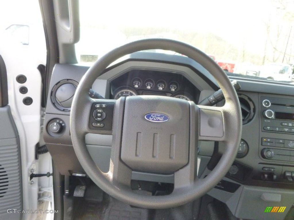 2014 F350 Super Duty XL SuperCab 4x4 - Oxford White / Steel photo #19