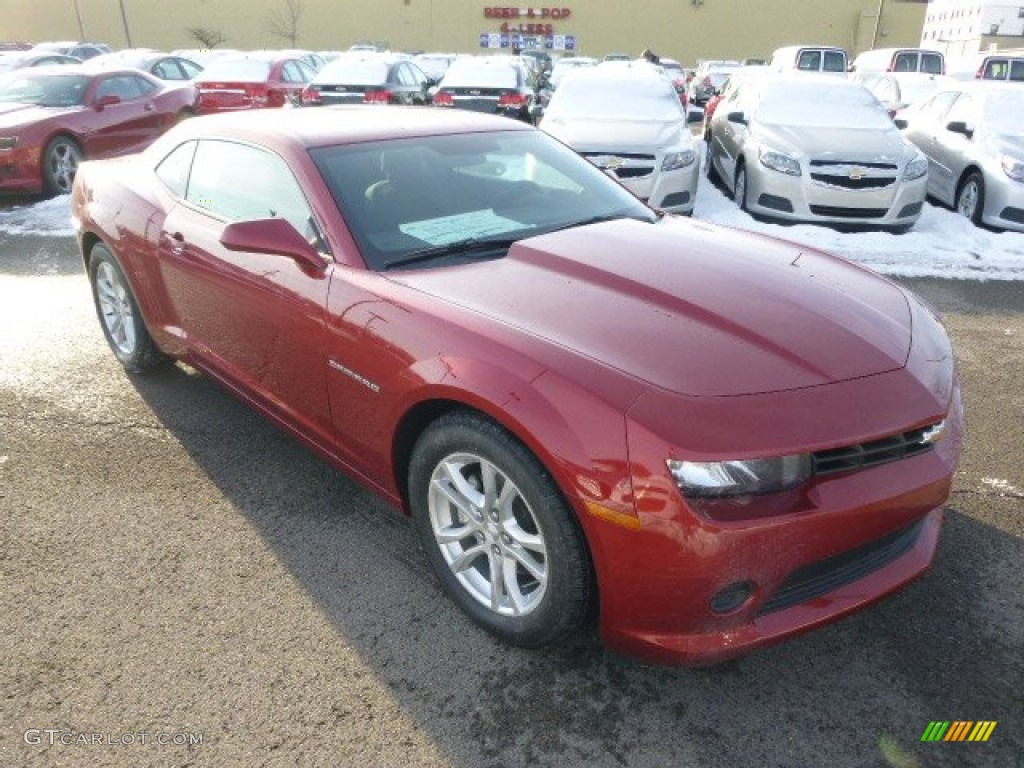 2014 Camaro LS Coupe - Red Rock Metallic / Black photo #3