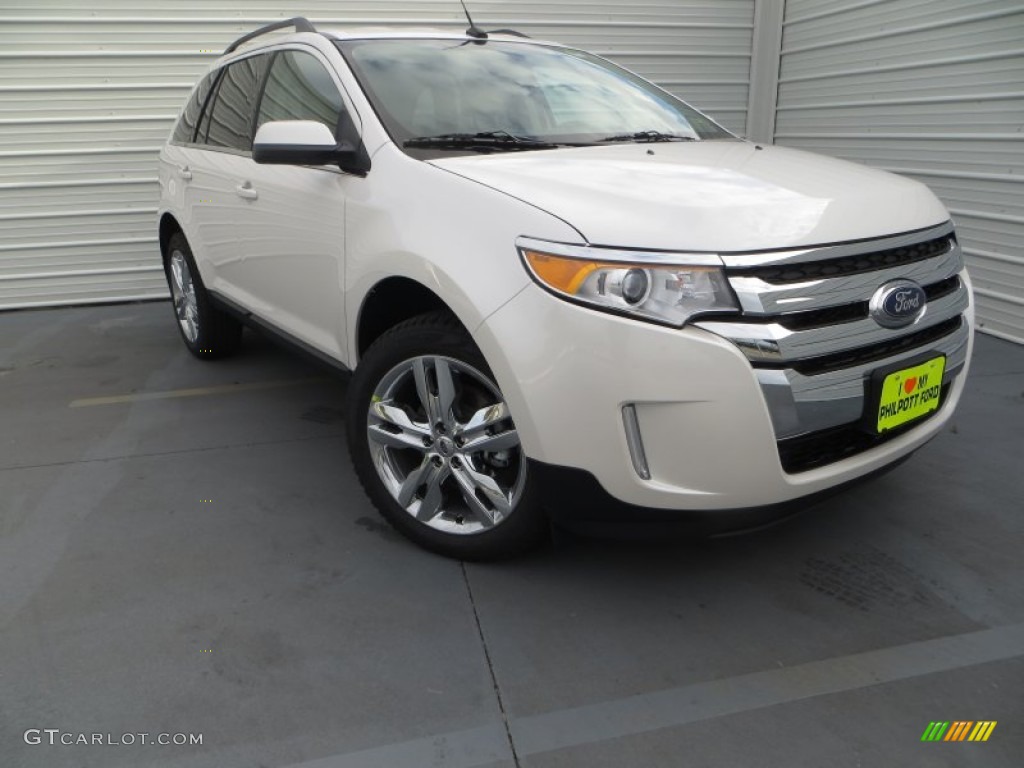 White Platinum Ford Edge