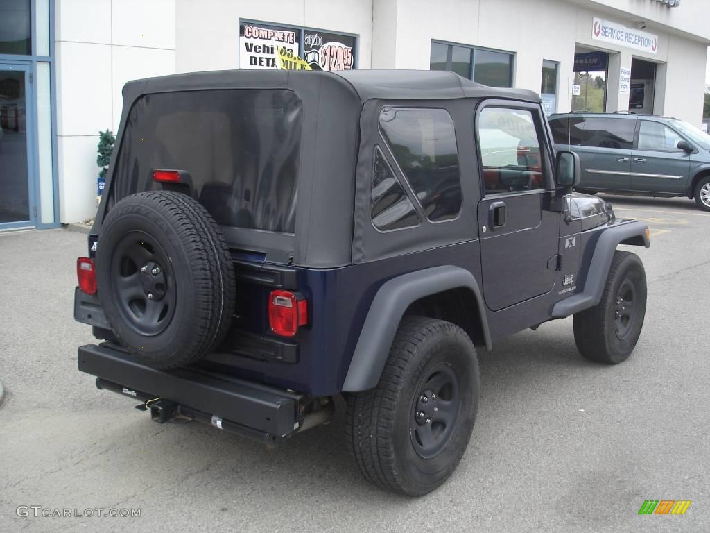 2006 Wrangler X 4x4 - Midnight Blue Pearl / Dark Slate Gray photo #2