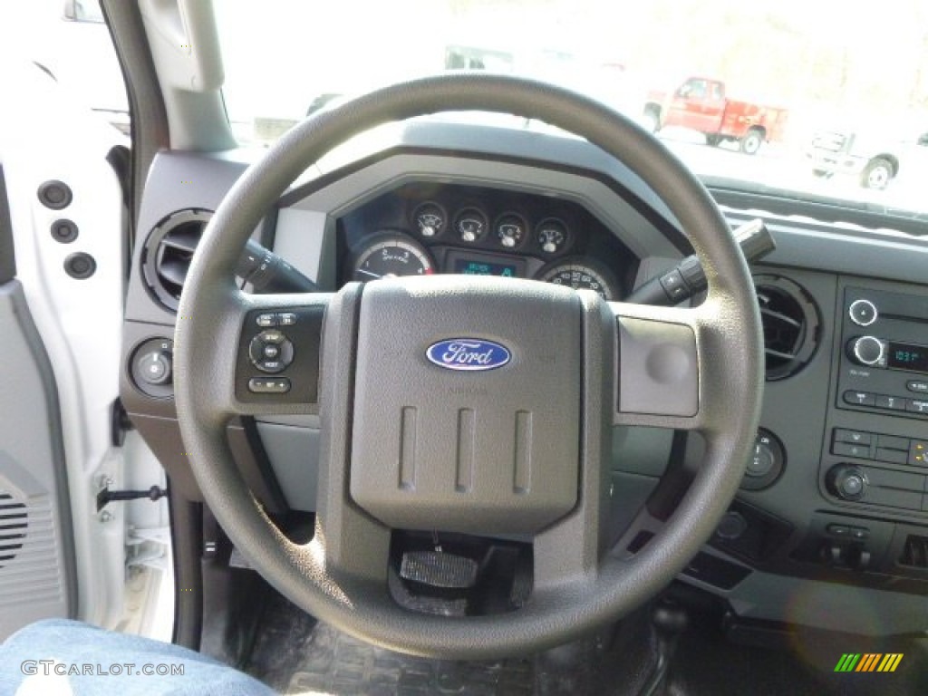 2014 F350 Super Duty XL Regular Cab 4x4 - Oxford White / Steel photo #17