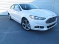 2014 White Platinum Ford Fusion SE EcoBoost  photo #2