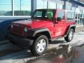 2011 Flame Red Jeep Wrangler Sport 4x4  photo #1