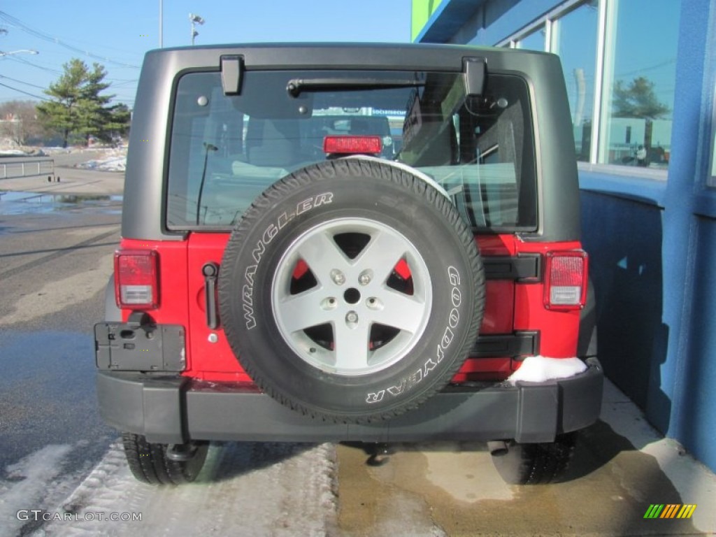 2011 Wrangler Sport 4x4 - Flame Red / Black photo #5