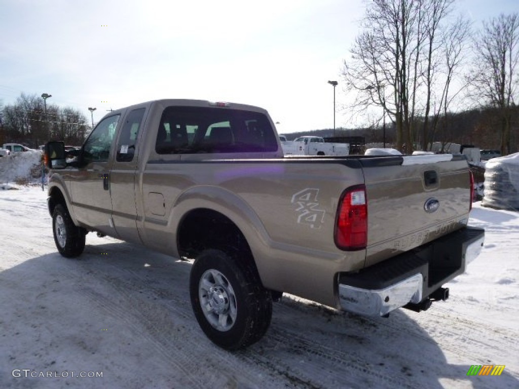 2014 F250 Super Duty XLT SuperCab 4x4 - Pale Adobe Metallic / Adobe photo #6