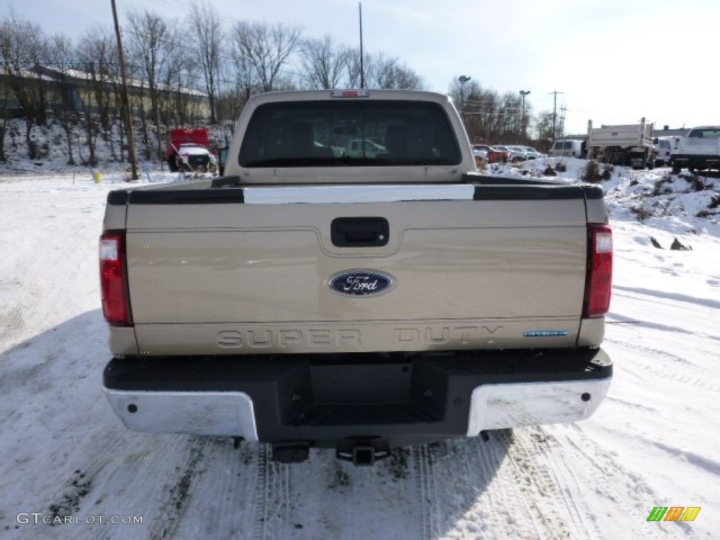 2014 F250 Super Duty XLT SuperCab 4x4 - Pale Adobe Metallic / Adobe photo #7