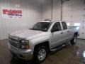 2014 Silver Ice Metallic Chevrolet Silverado 1500 LT Crew Cab 4x4  photo #1