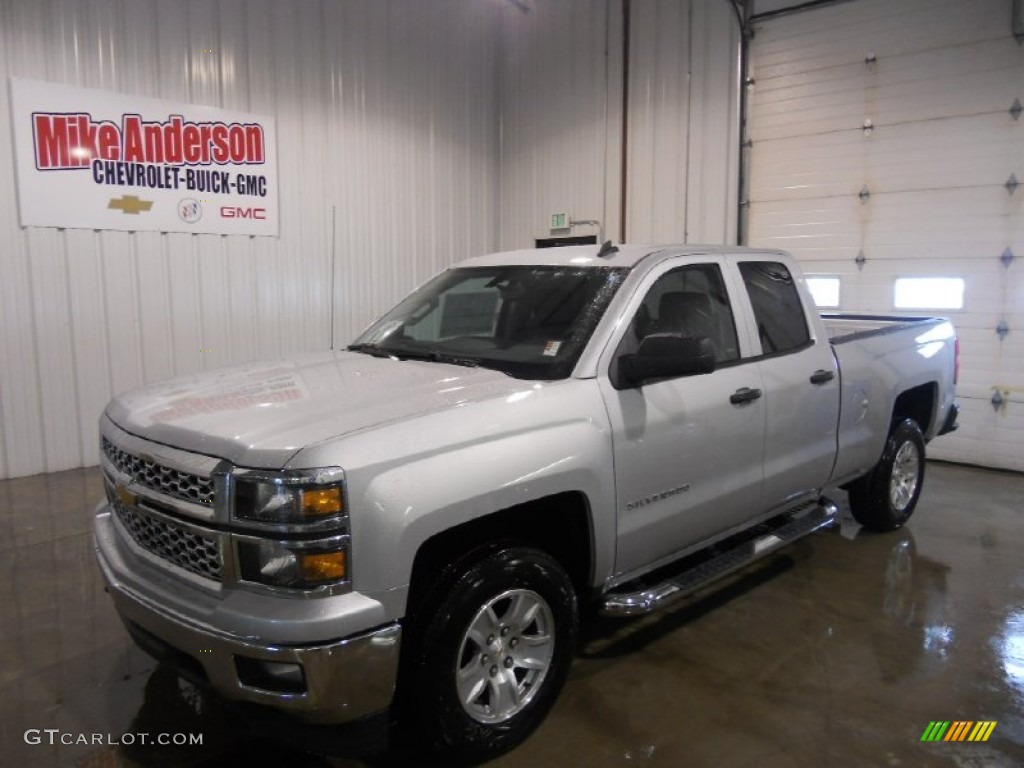 2014 Silverado 1500 LT Double Cab 4x4 - Silver Ice Metallic / Jet Black photo #1