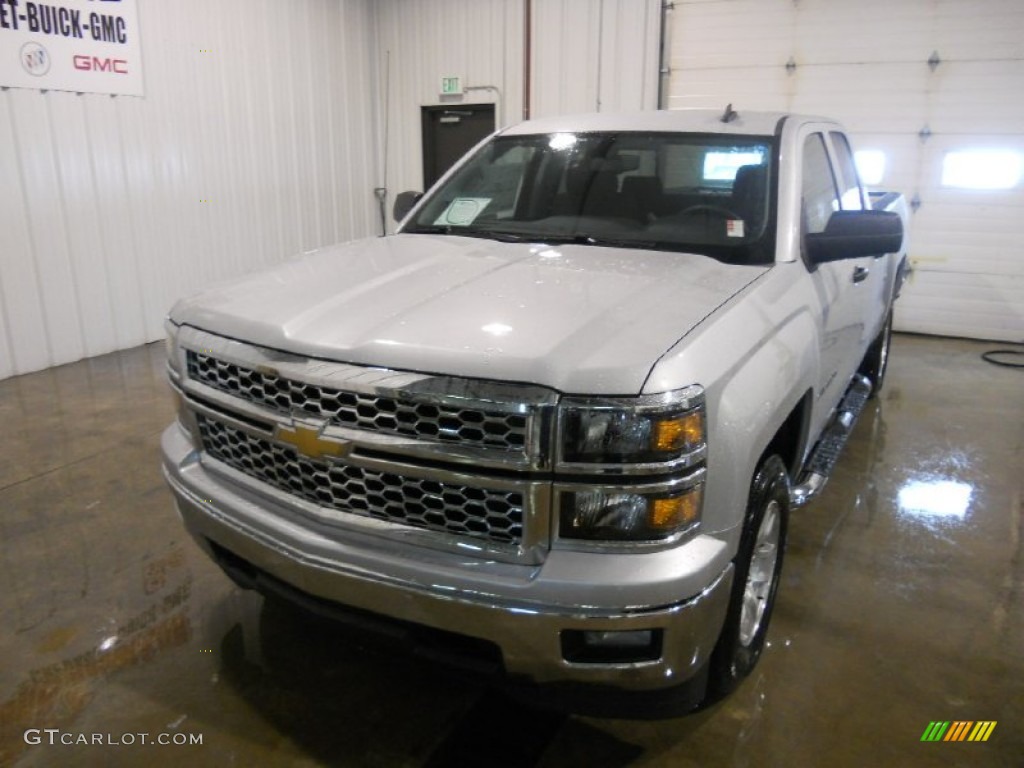 2014 Silverado 1500 LT Double Cab 4x4 - Silver Ice Metallic / Jet Black photo #2