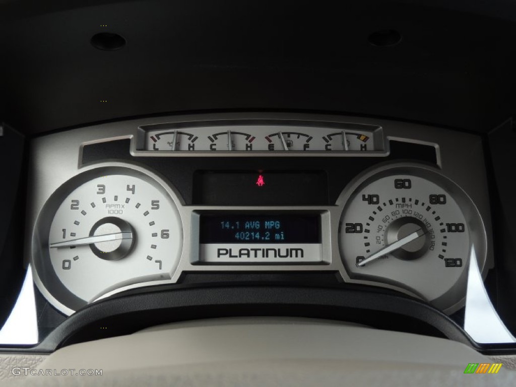 2010 F150 Platinum SuperCrew - Red Candy Metallic / Tan photo #17