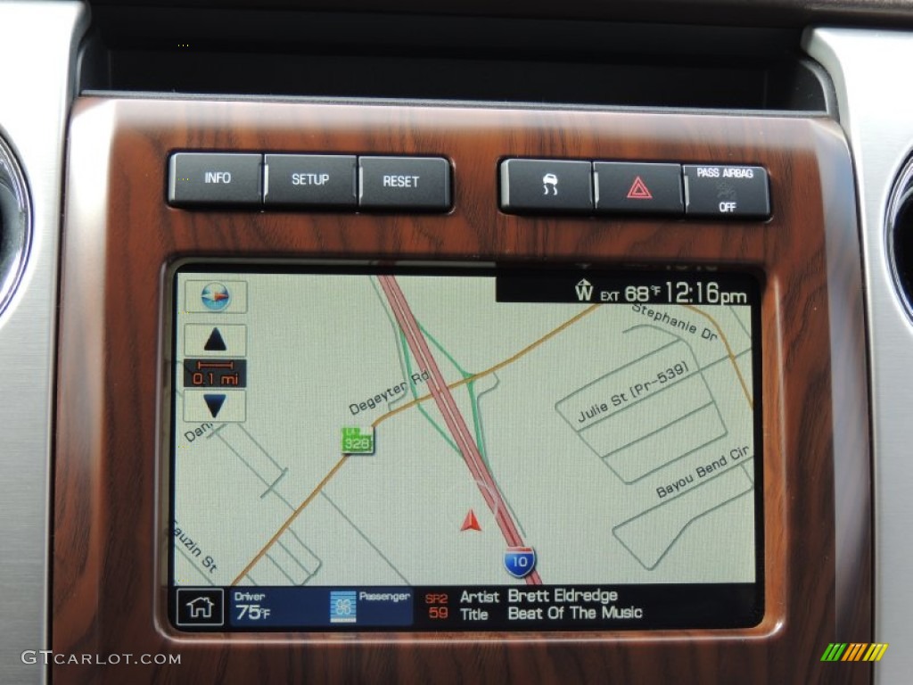 2010 F150 Platinum SuperCrew - Red Candy Metallic / Tan photo #21