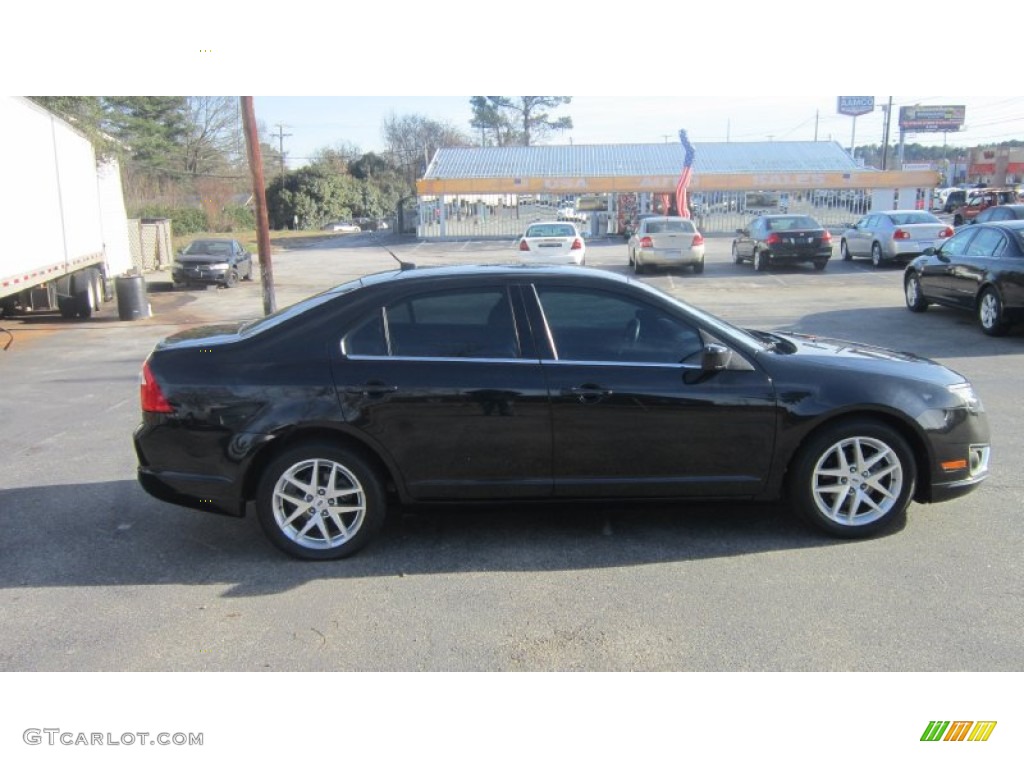 2010 Fusion SEL - Tuxedo Black Metallic / Charcoal Black photo #4