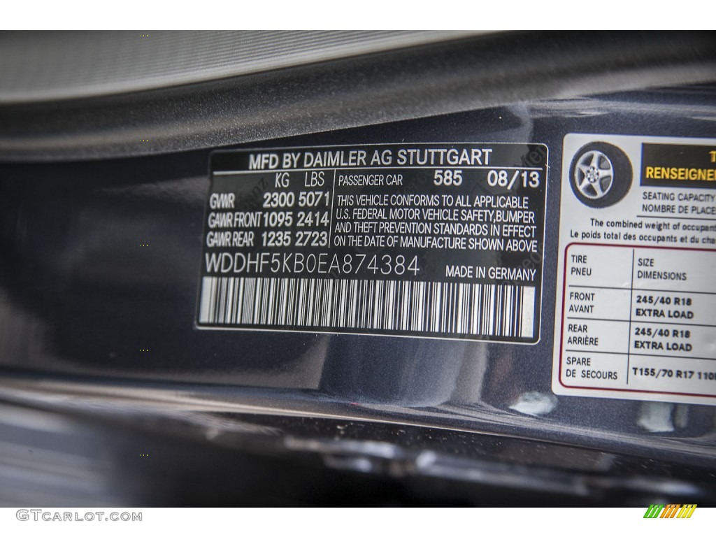 2014 E 350 Sport Sedan - Indigo Blue Metallic / Gray/Dark Gray photo #7