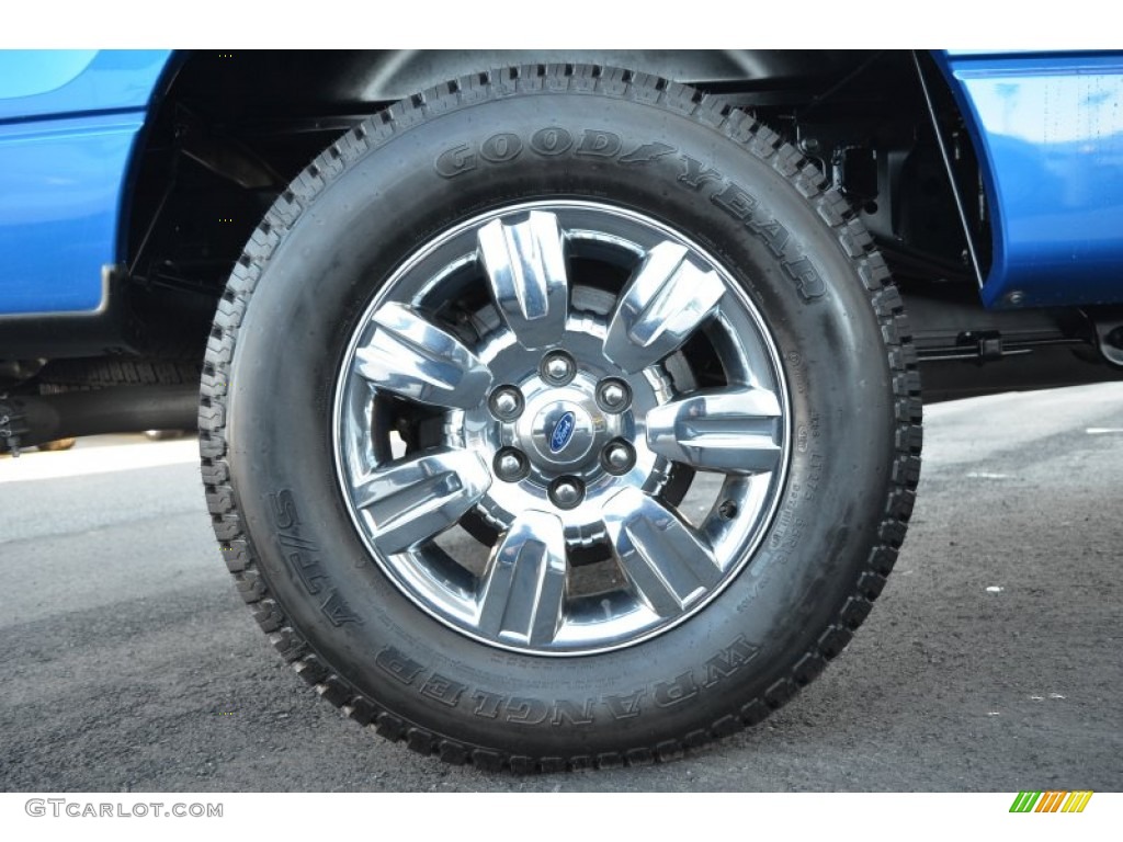 2010 F150 XLT SuperCrew 4x4 - Blue Flame Metallic / Medium Stone photo #18