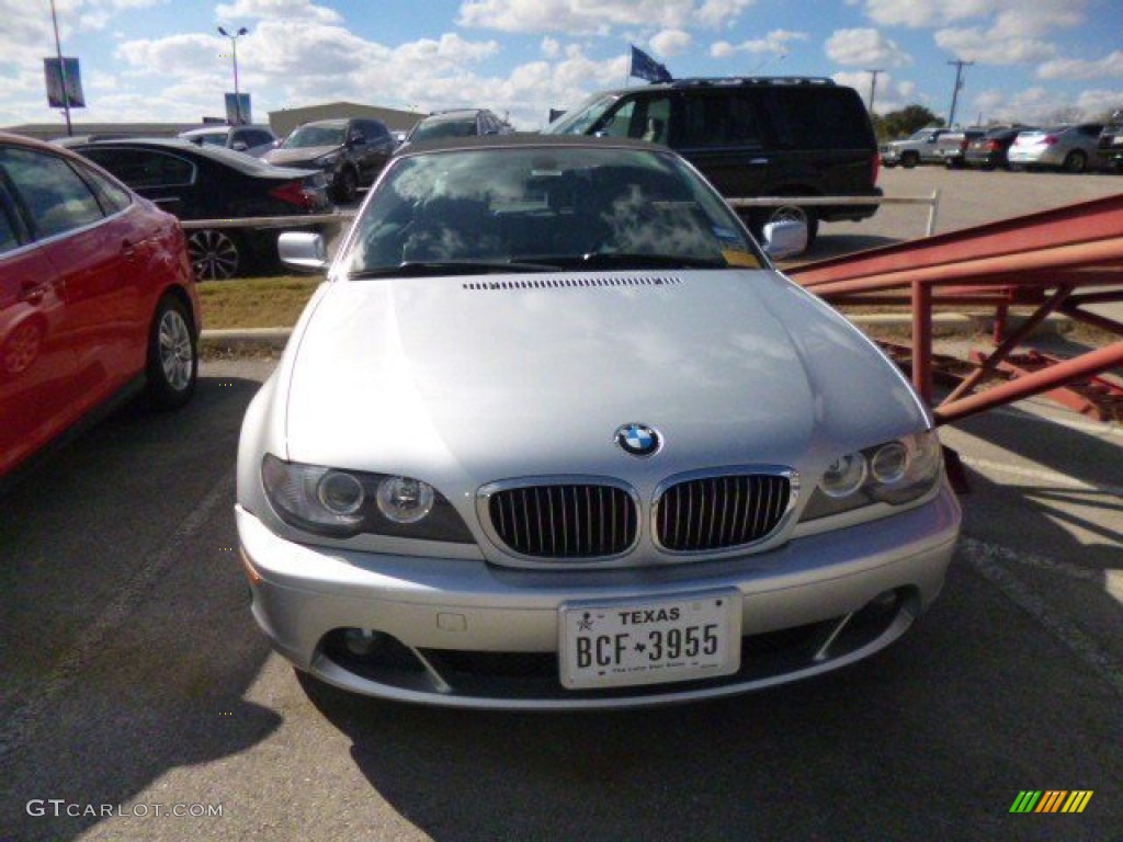 2006 3 Series 325i Convertible - Titanium Silver Metallic / Grey photo #2