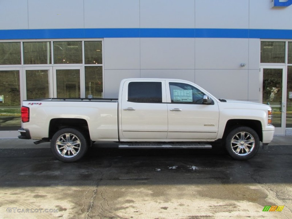 2014 Silverado 1500 High Country Crew Cab 4x4 - White Diamond Tricoat / High Country Saddle photo #2