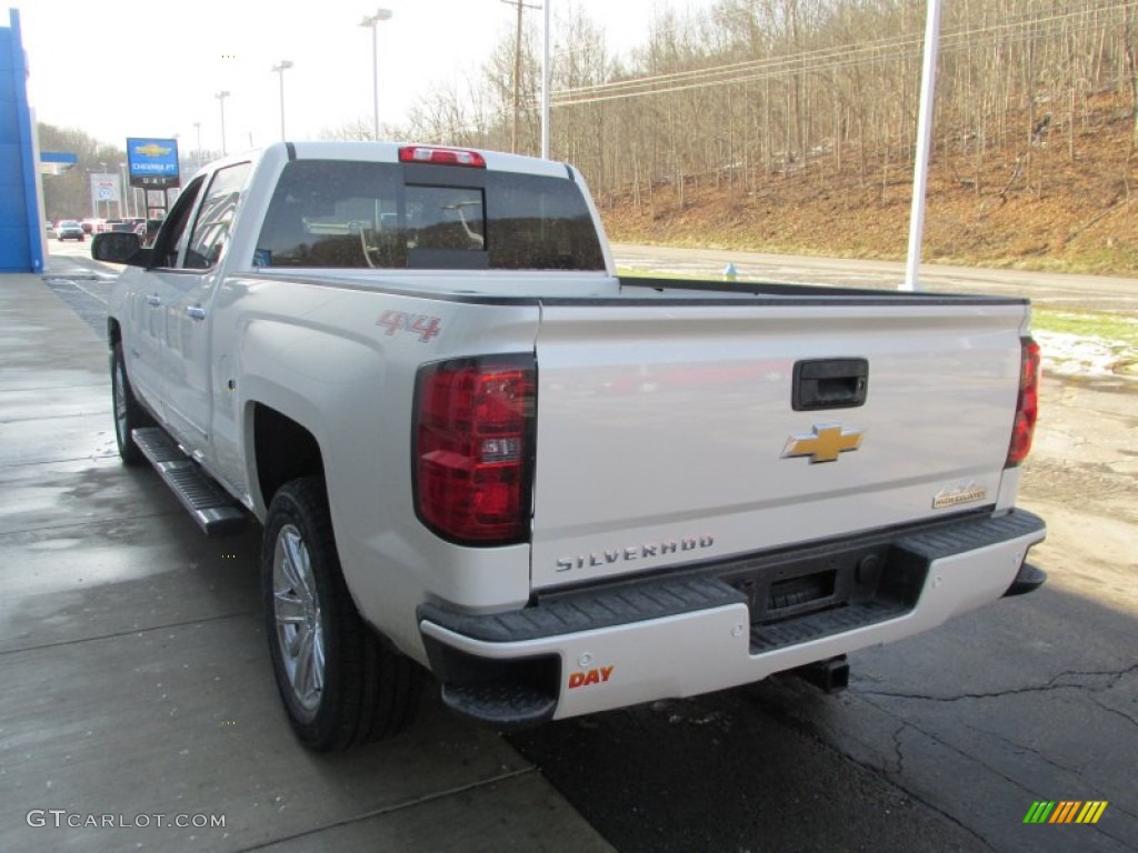 2014 Silverado 1500 High Country Crew Cab 4x4 - White Diamond Tricoat / High Country Saddle photo #6
