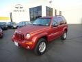 2002 Salsa Red Pearlcoat Jeep Liberty Limited 4x4  photo #2