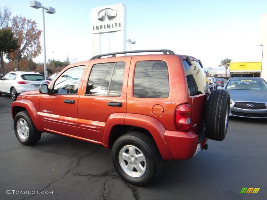 2002 Liberty Limited 4x4 - Salsa Red Pearlcoat / Dark Slate Gray photo #7