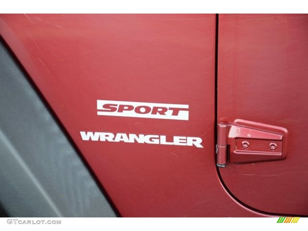 2012 Wrangler Sport 4x4 - Deep Cherry Red Crystal Pearl / Black photo #9