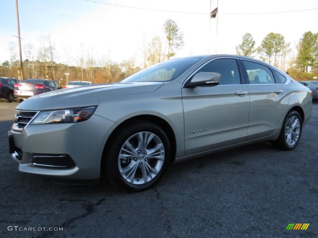 2014 Impala LT - Champagne Silver Metallic / Jet Black/Brownstone photo #3