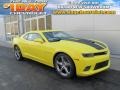 2014 Bright Yellow Chevrolet Camaro SS/RS Coupe  photo #1