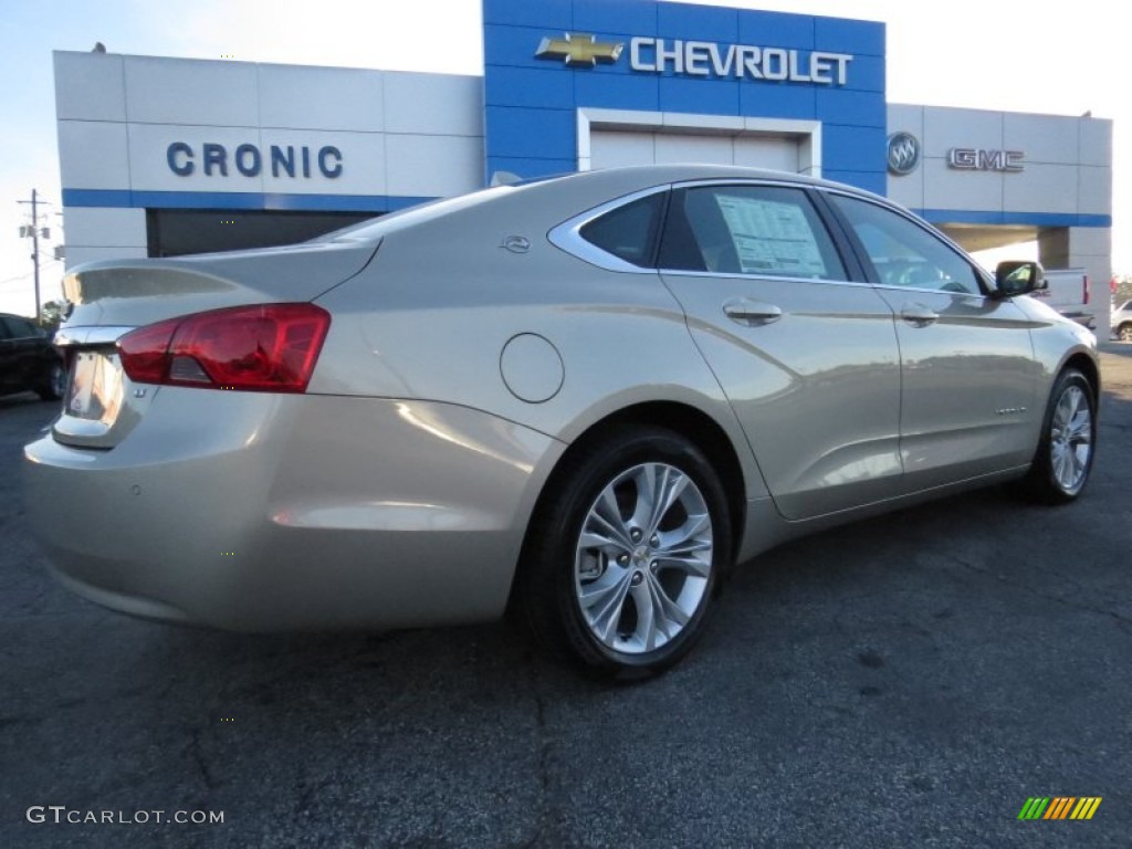 2014 Impala LT - Champagne Silver Metallic / Jet Black/Brownstone photo #7