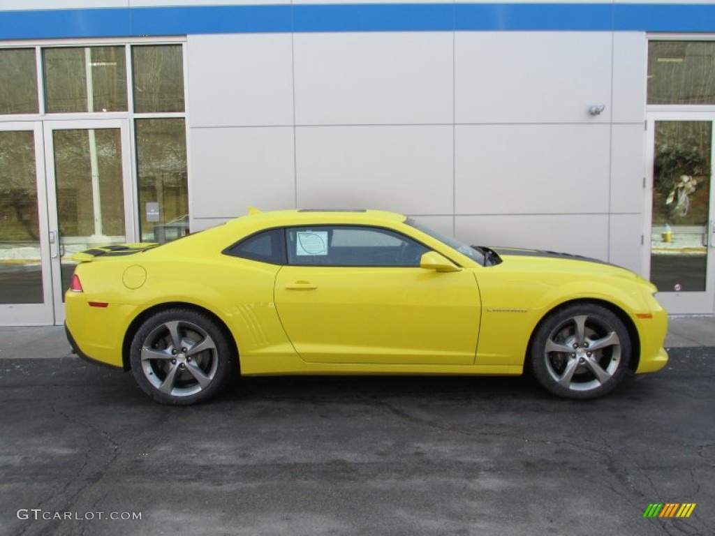 Bright Yellow 2014 Chevrolet Camaro SS/RS Coupe Exterior Photo #89025312