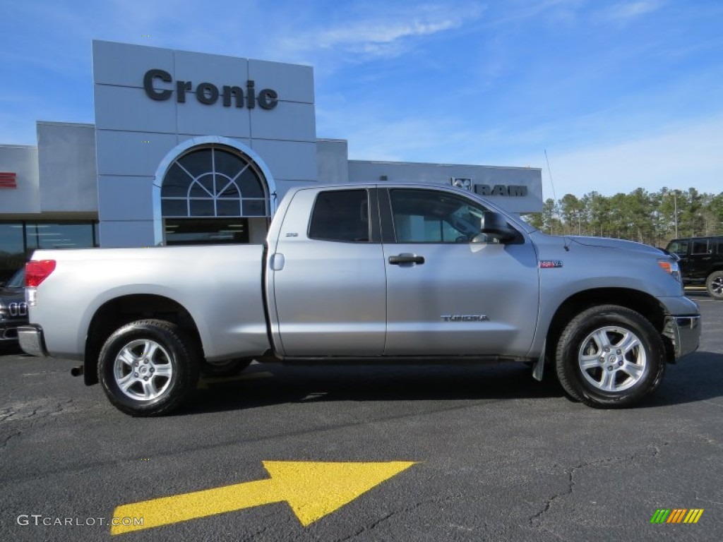 2011 Tundra SR5 Double Cab 4x4 - Silver Sky Metallic / Graphite Gray photo #8