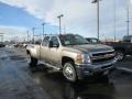 2014 Mocha Steel Metallic Chevrolet Silverado 3500HD LTZ Crew Cab 4x4  photo #1