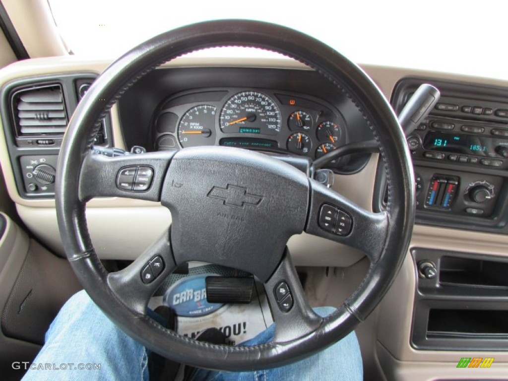 2004 Chevrolet Suburban 1500 Z71 4x4 Tan/Neutral Steering Wheel Photo #89026761