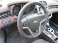 Jet Black/Brownstone 2014 Chevrolet Malibu LTZ Steering Wheel