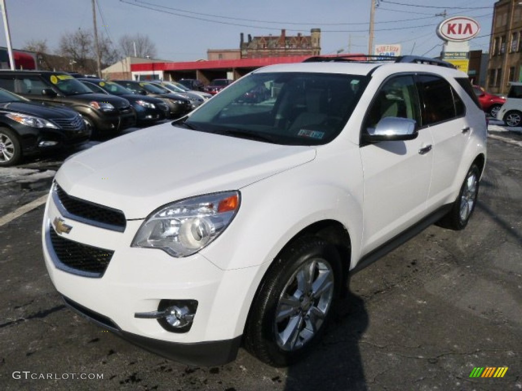 2010 Equinox LTZ AWD - Summit White / Jet Black/Light Titanium photo #4