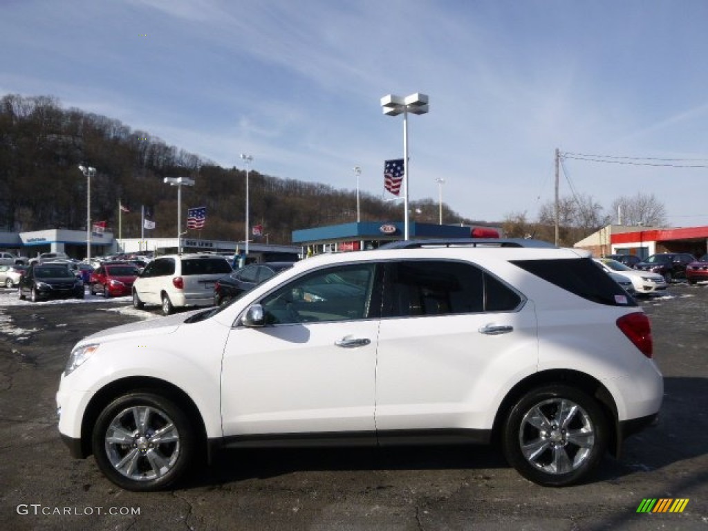 2010 Equinox LTZ AWD - Summit White / Jet Black/Light Titanium photo #5