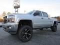 2014 Silver Ice Metallic Chevrolet Silverado 1500 LT Z71 Crew Cab 4x4  photo #3