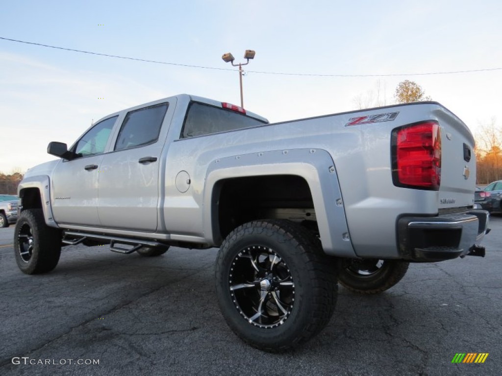 Silver Ice Metallic 2014 Chevrolet Silverado 1500 LT Z71 Crew Cab 4x4 Exterior Photo #89029299