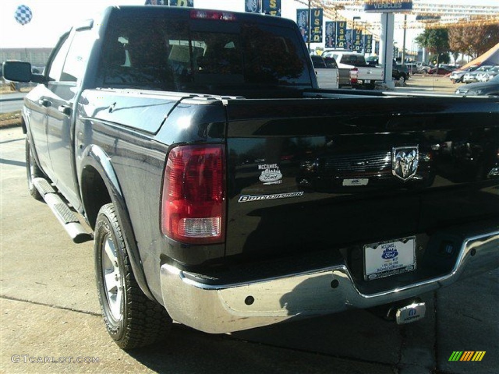 2012 Ram 1500 Outdoorsman Crew Cab 4x4 - True Blue Pearl / Light Pebble Beige/Bark Brown photo #3