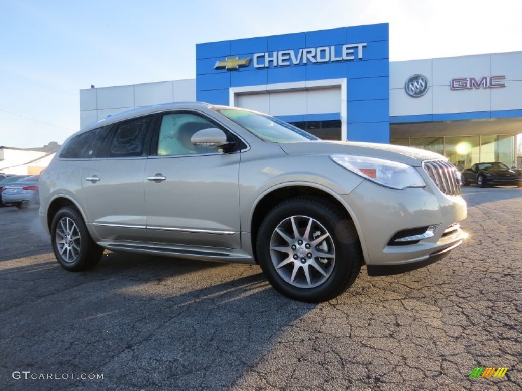 2014 Enclave Leather - Champagne Silver Metallic / Cocaccino photo #1