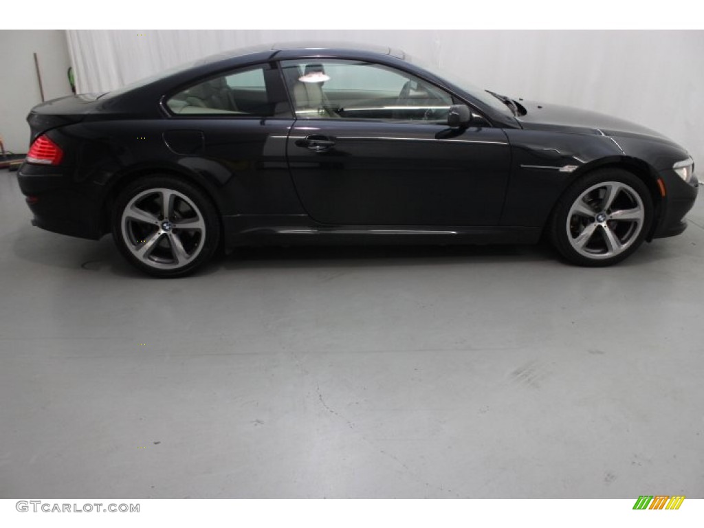 Black Sapphire Metallic 2008 BMW 6 Series 650i Coupe Exterior Photo #89031219