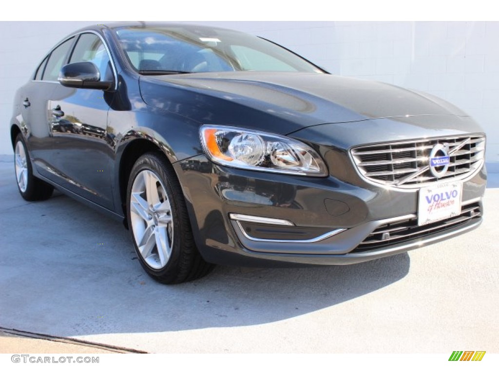 2014 S60 T5 - Saville Grey Metallic / Off Black photo #1