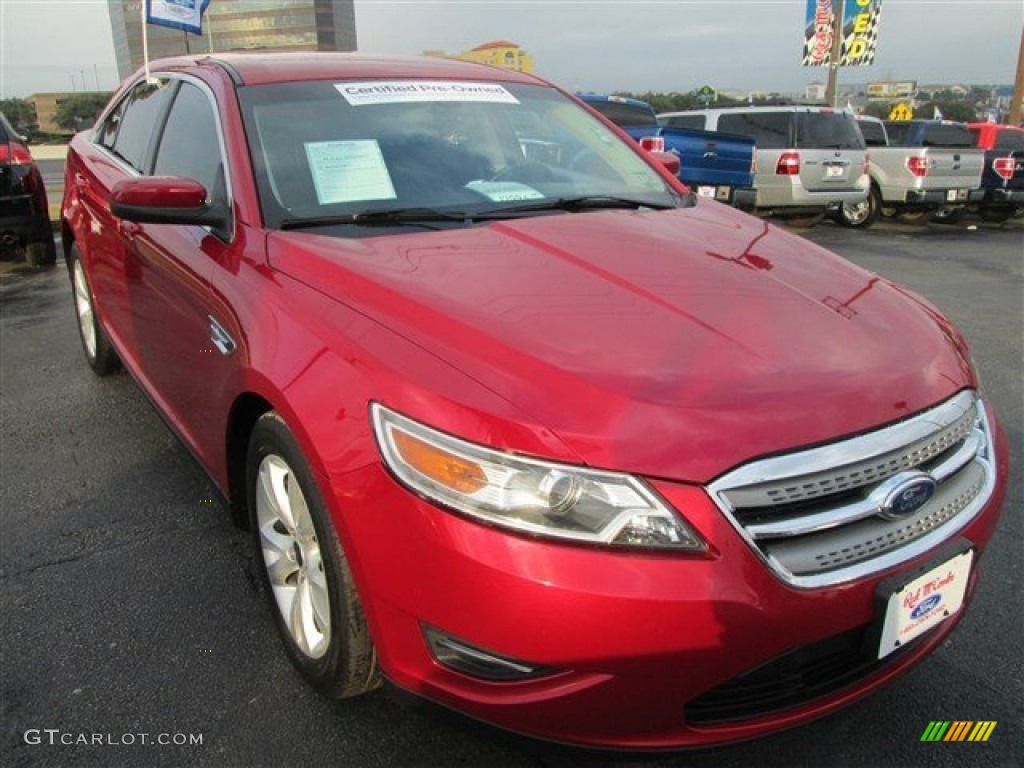2011 Taurus SEL - Red Candy / Charcoal Black photo #1