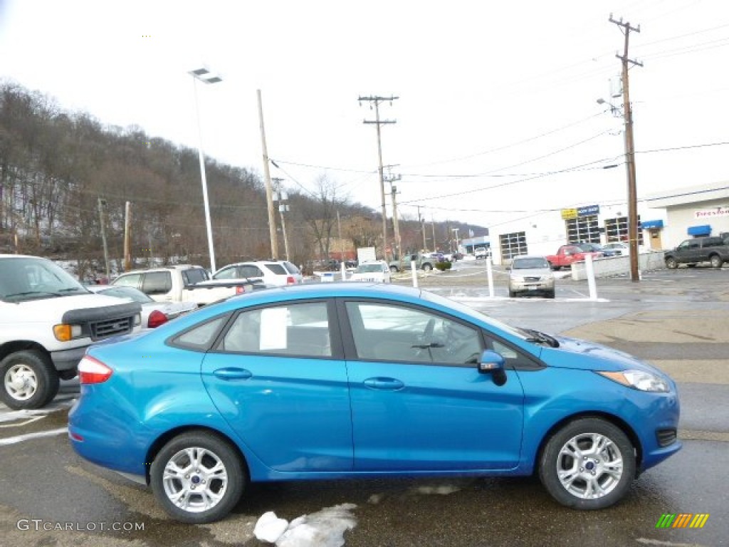2014 Fiesta SE Sedan - Performance Blue / Medium Light Stone photo #1